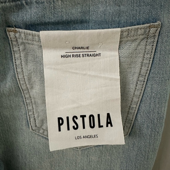 Pistola Charlie High Rise Straight Jeans NWT - Picture 4 of 4